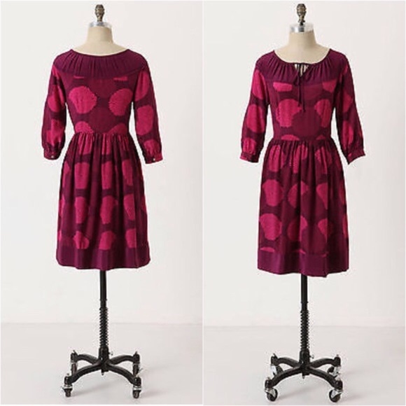 Anthropologie Girls From Savoy Silk Dress, 4. - Picture 7 of 7